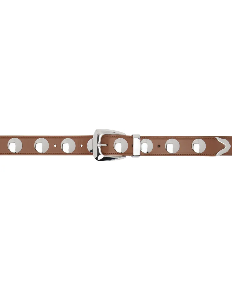 KHAITE Tan Benny With Studs Belt 621