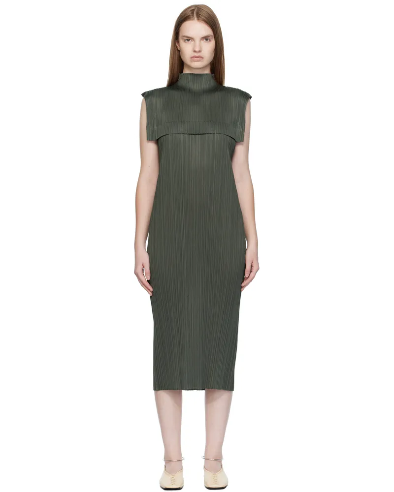 Issey Miyake Gray Monthly Colors June Maxi Dress 06