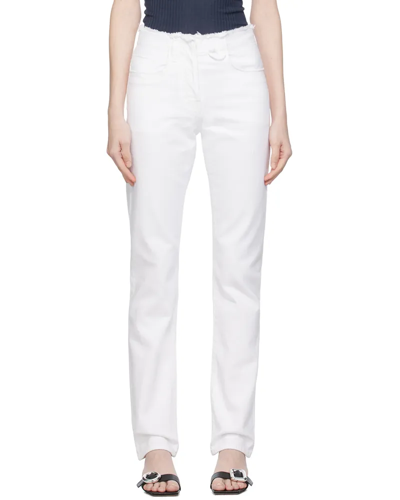 Jacquemus White Le Chouchou 'La Chemise De Nîmes Linon' Jeans 100