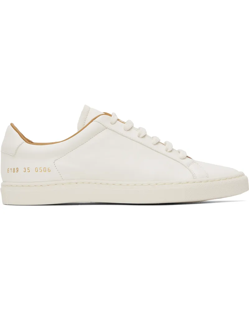 Common Projects White Retro Summer Premium Sneakers 0506