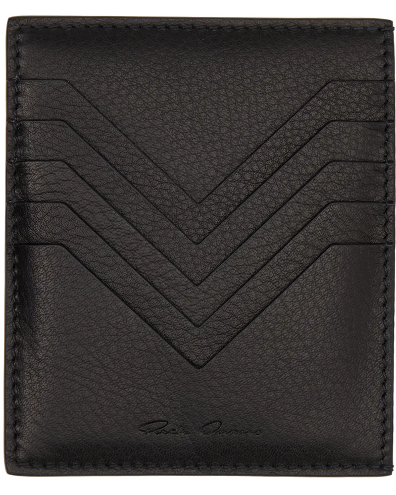 Rick Owens Black Square Card Holder Black