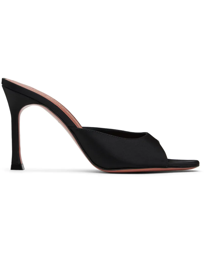 Amina Muaddi Black Alexa Slipper 95 Heeled Sandals Black