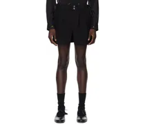 Black Snap Shorts