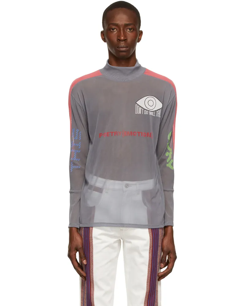 NOMA t.d. Grey Brain Dead Edition Polyester Turtleneck Gray