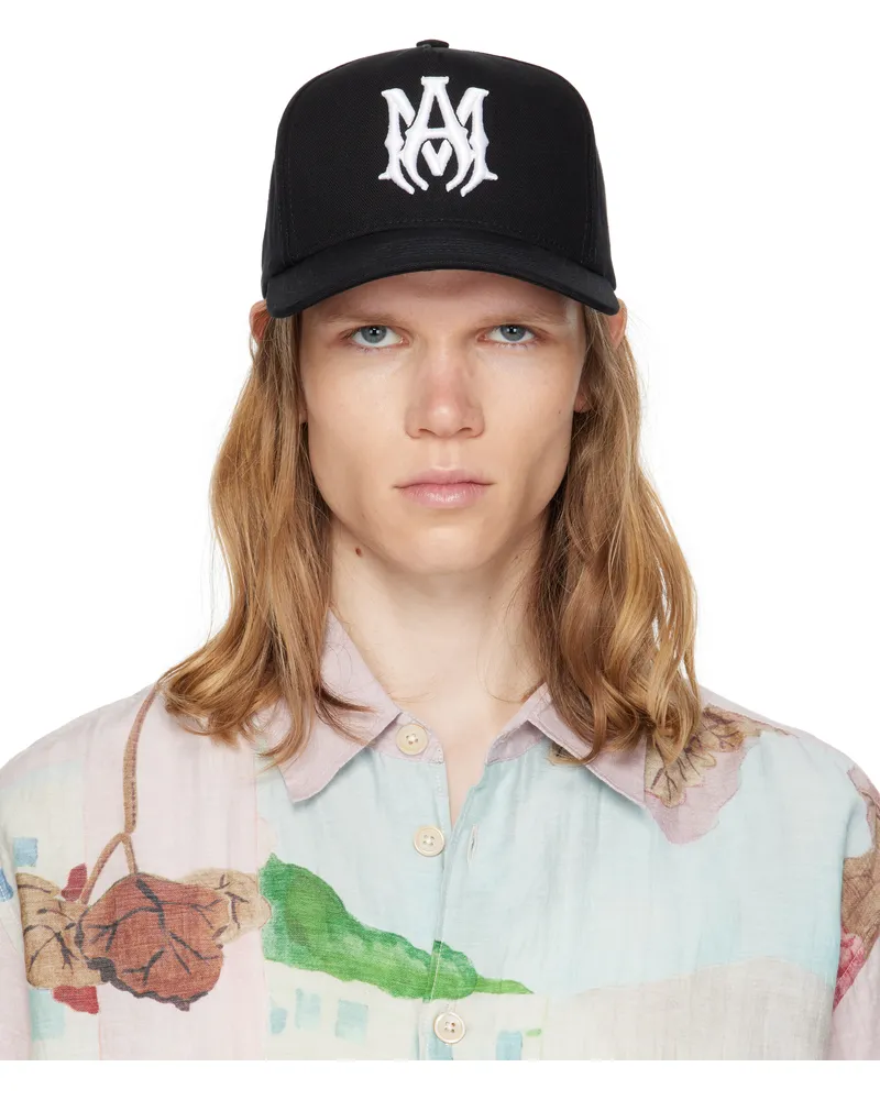 Amiri Black Full Canvas MA Cap Black