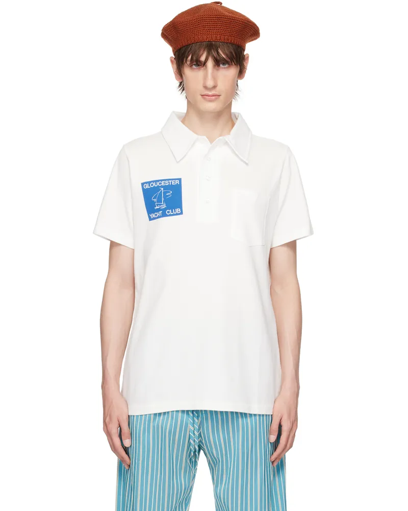 BODE White Gloucester Yacht Polo Cream