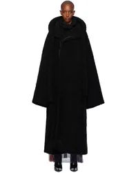 OTTOLINGER Black Wrap Teddy Long Coat Black