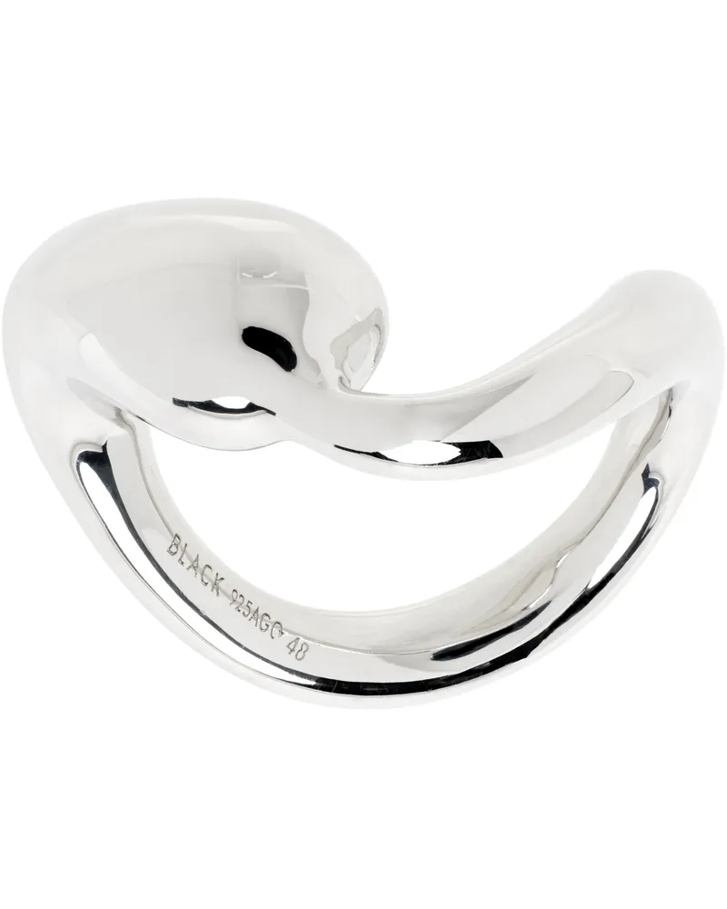 Maria Black Silver Splash Ring Sterling