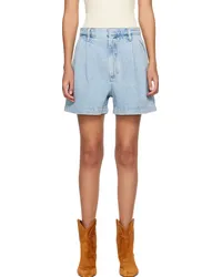 AGOLDE Blue Becker Denim Shorts Rotat