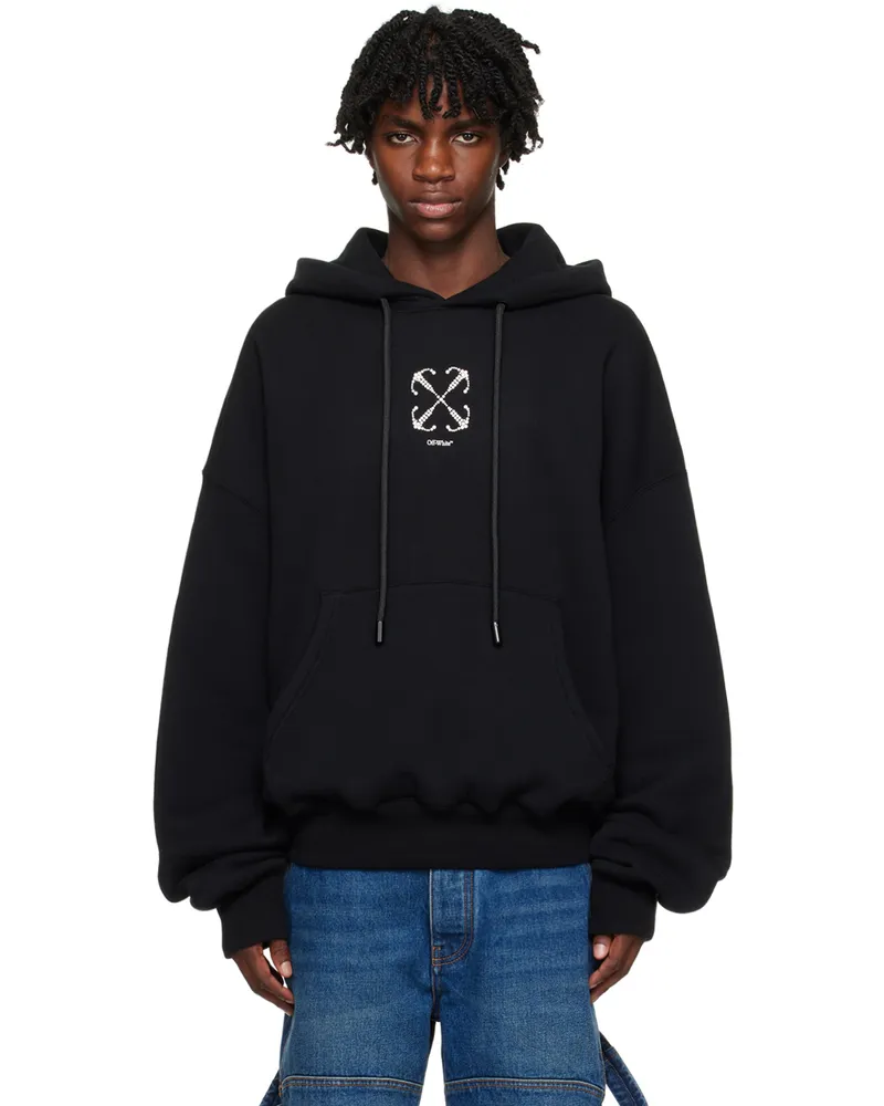 OFF-WHITE Black Arrow Bling Hoodie Black