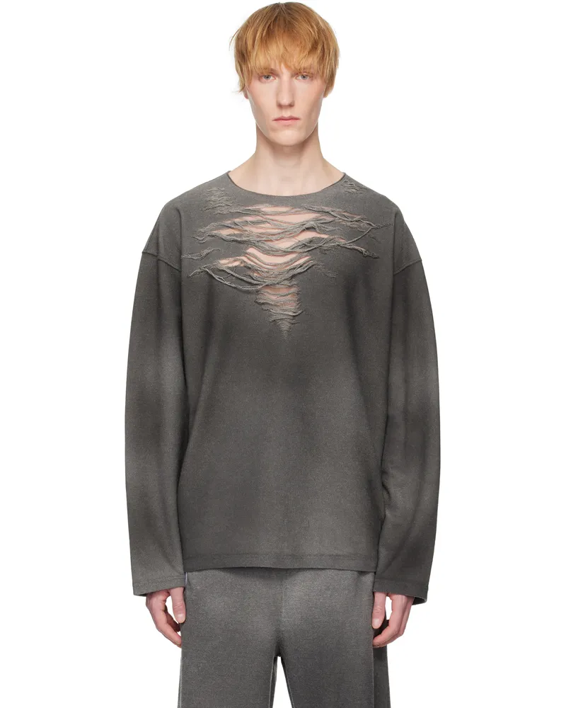 Diesel Gray S-Ruben Sweatshirt 9aw