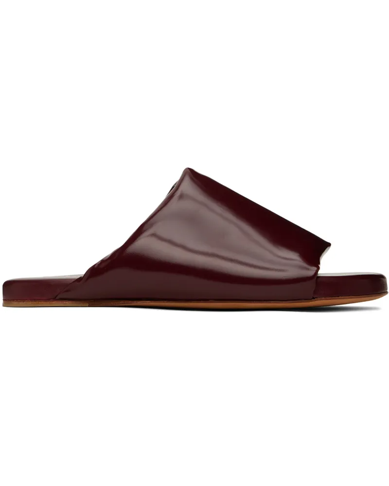 Bottega Veneta Red Cushion Mules 2226