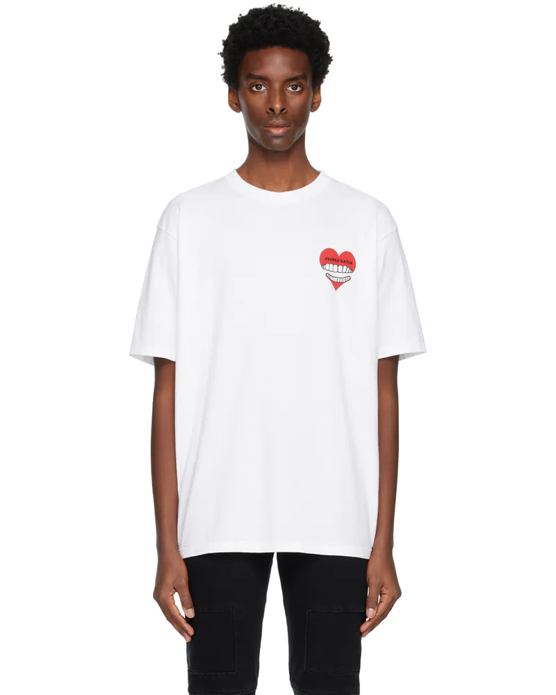 Undercover White Printed T-Shirt White