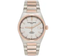 Silver & Rose Gold Highlife Automatic Watch