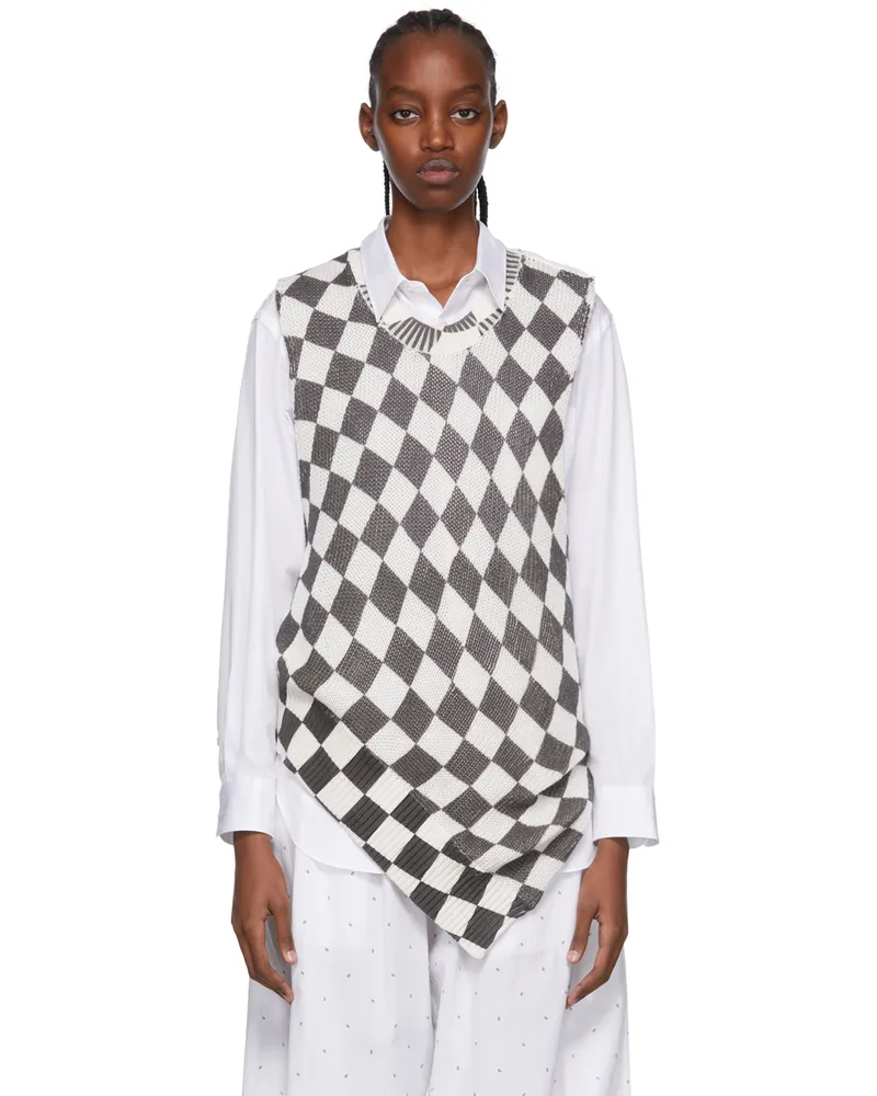 Maison Margiela Black & White Cotton Vest 001s