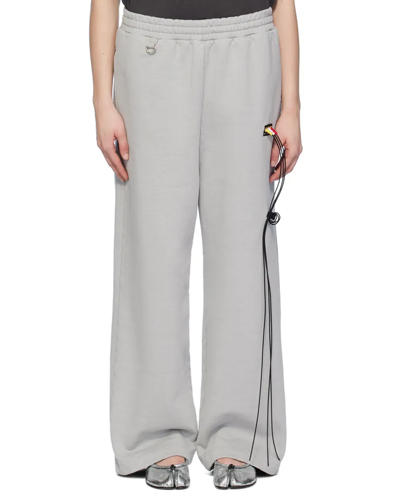 Doublet Grey RCA Cable Sweatpants Grey