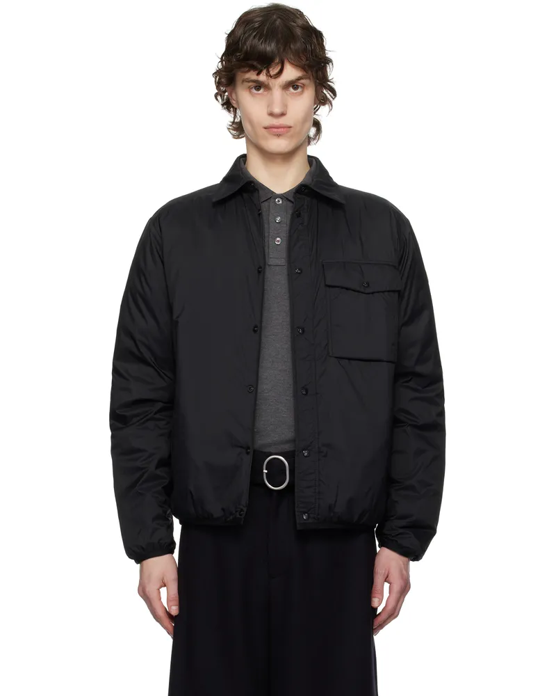 Moncler Black Arpont Down Shirt Jacket 999