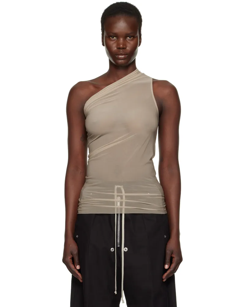Rick Owens Taupe Hollywood Athena Tank Top 64