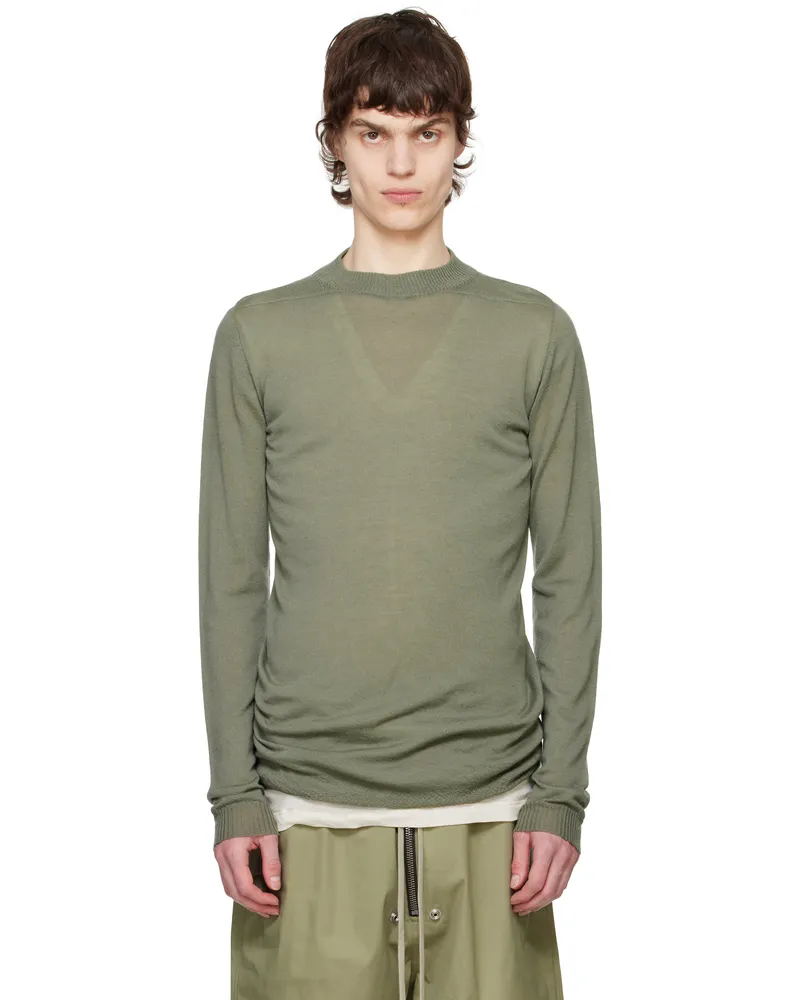 Rick Owens Green Hollywood Level Lupetto Sweater 15