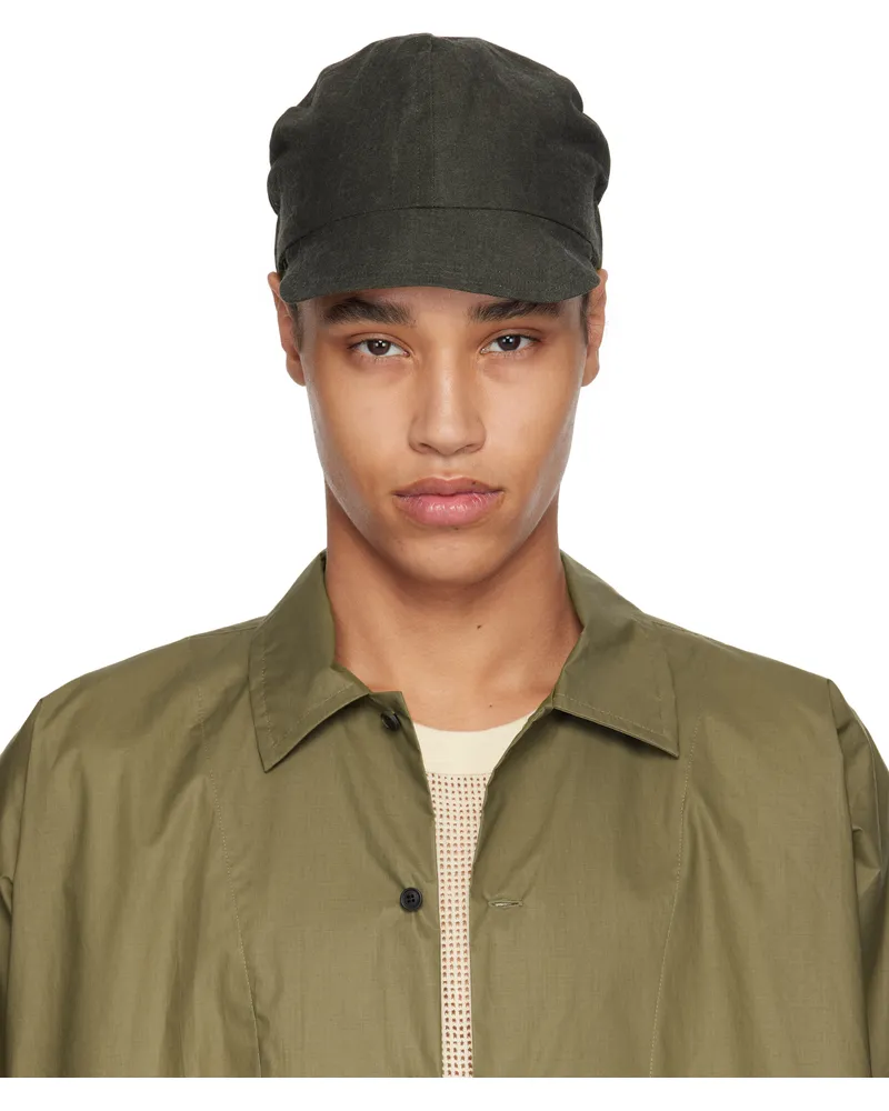 Jan-Jan Van Essche Black O-Project Brushed LT Canvas Baseball Cap Off-black