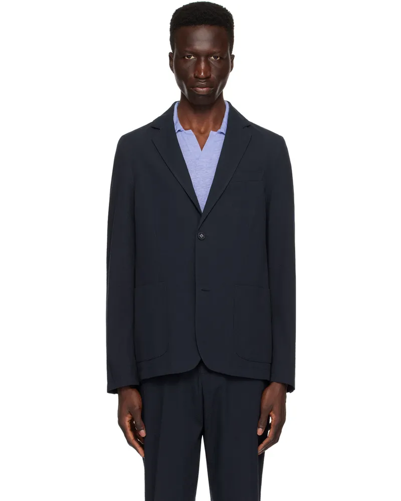 Officine Generale Navy Nehemiah Blazer Navy