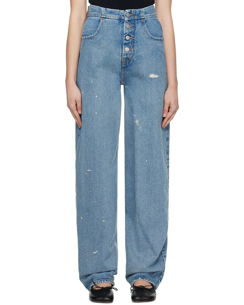 Maison Margiela Blue Loose-Fit Jeans 979