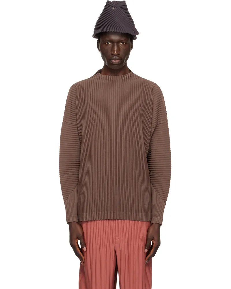 Issey Miyake Brown Monthly Color November T-shirt 45-sepia