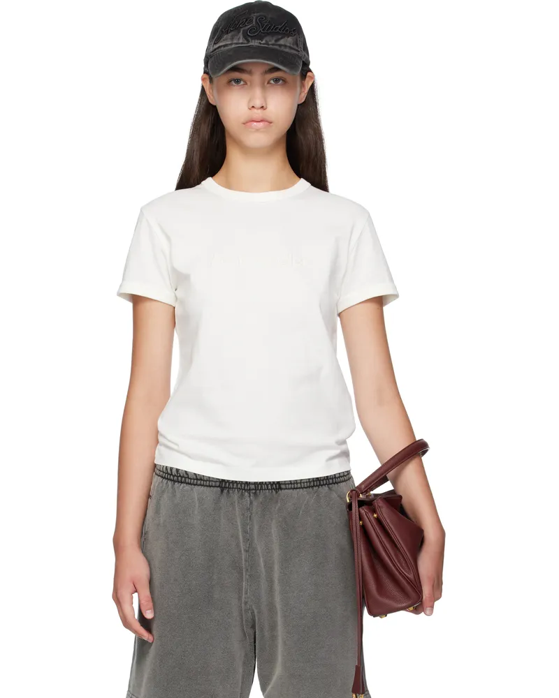 Acne Studios White Logo T-shirt Aeh