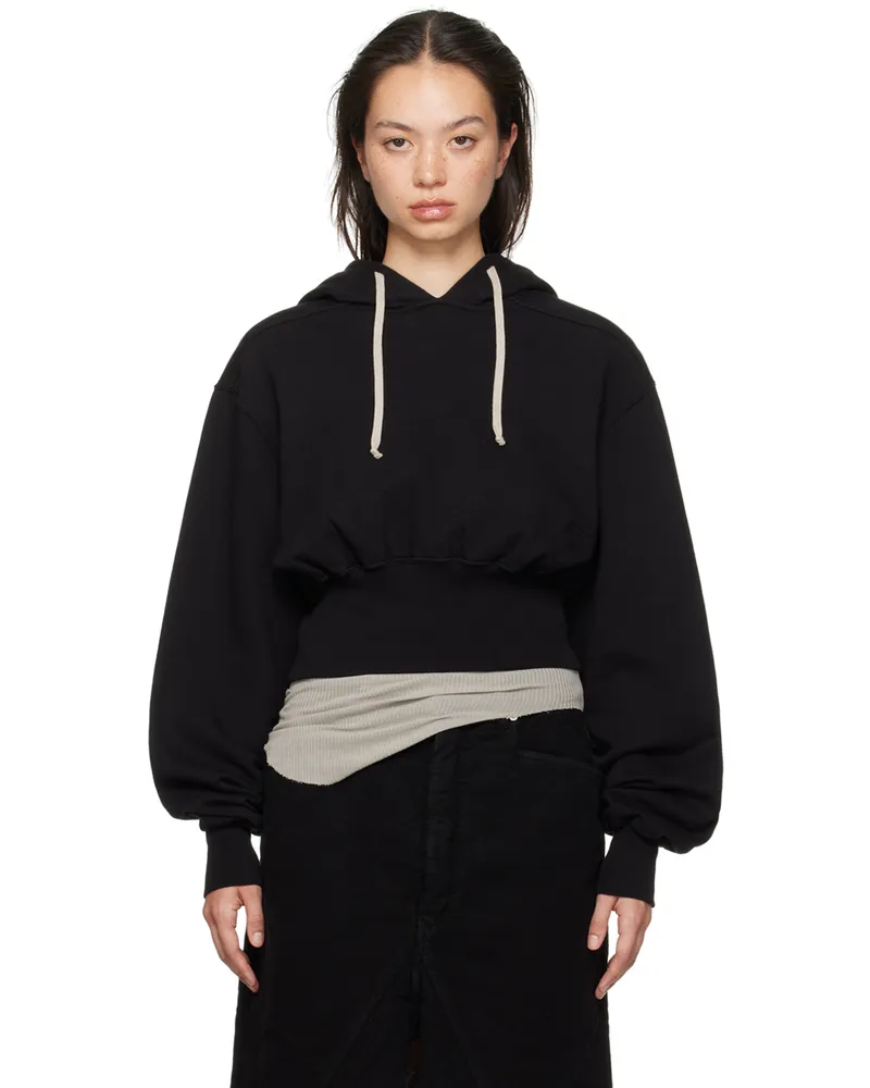 DRKSHDW by Rick Owens Black Porterville Tatlin Hoodie 09