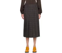 Brown Nimue Midi Skirt