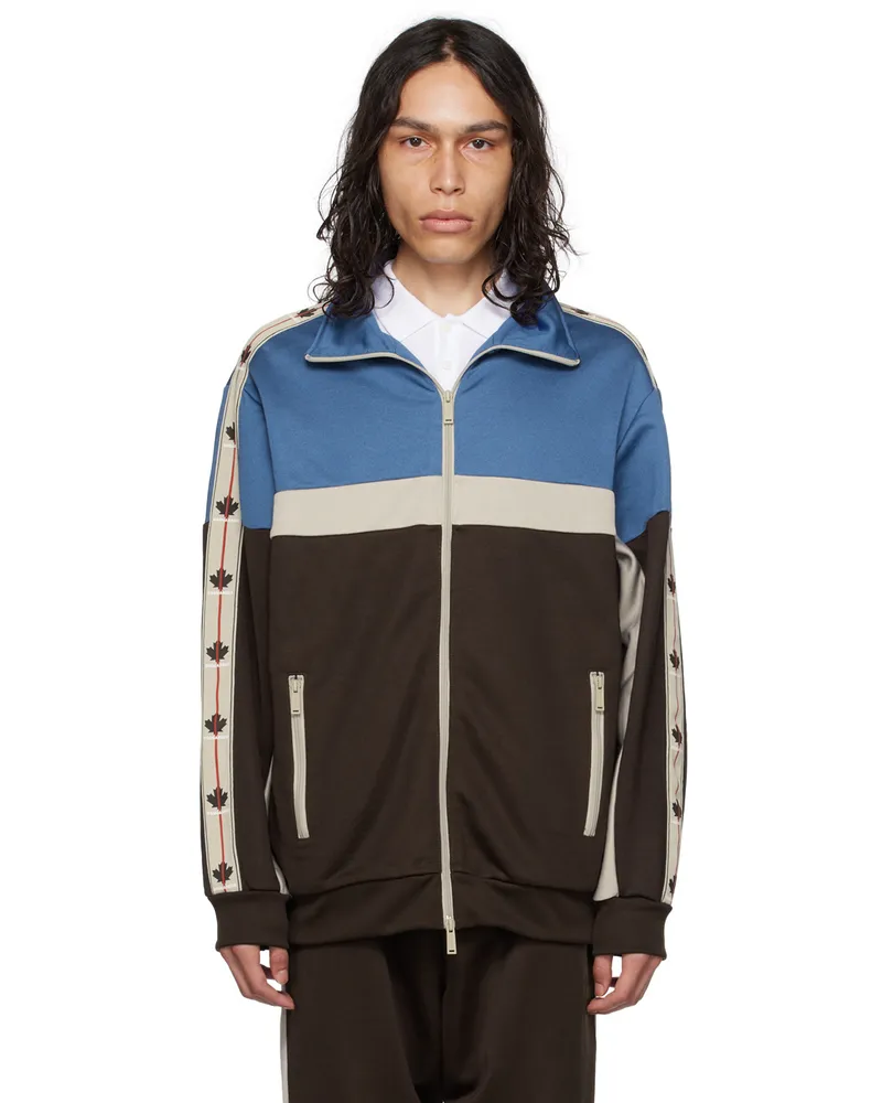 Dsquared2 Brown & Blue Technical Sweatshirt 961