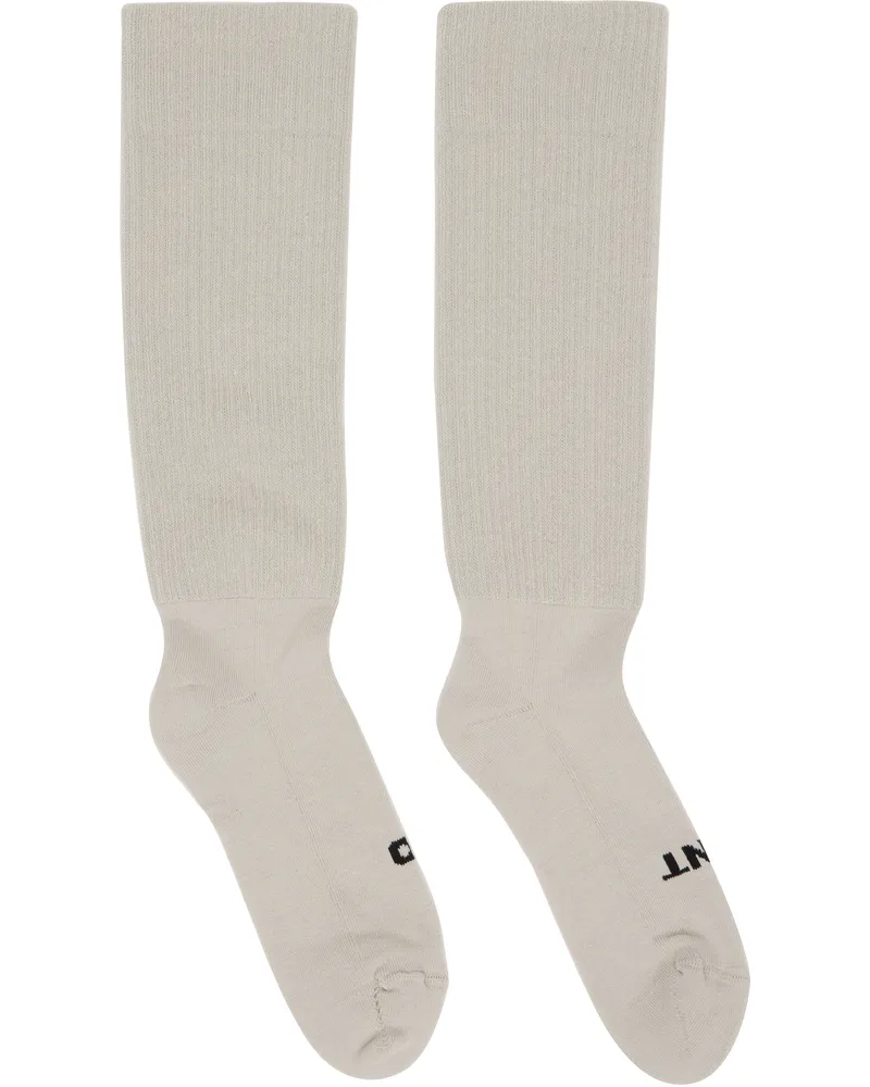 DRKSHDW by Rick Owens Off-White Hollywood 'So Cunt' Socks 0809