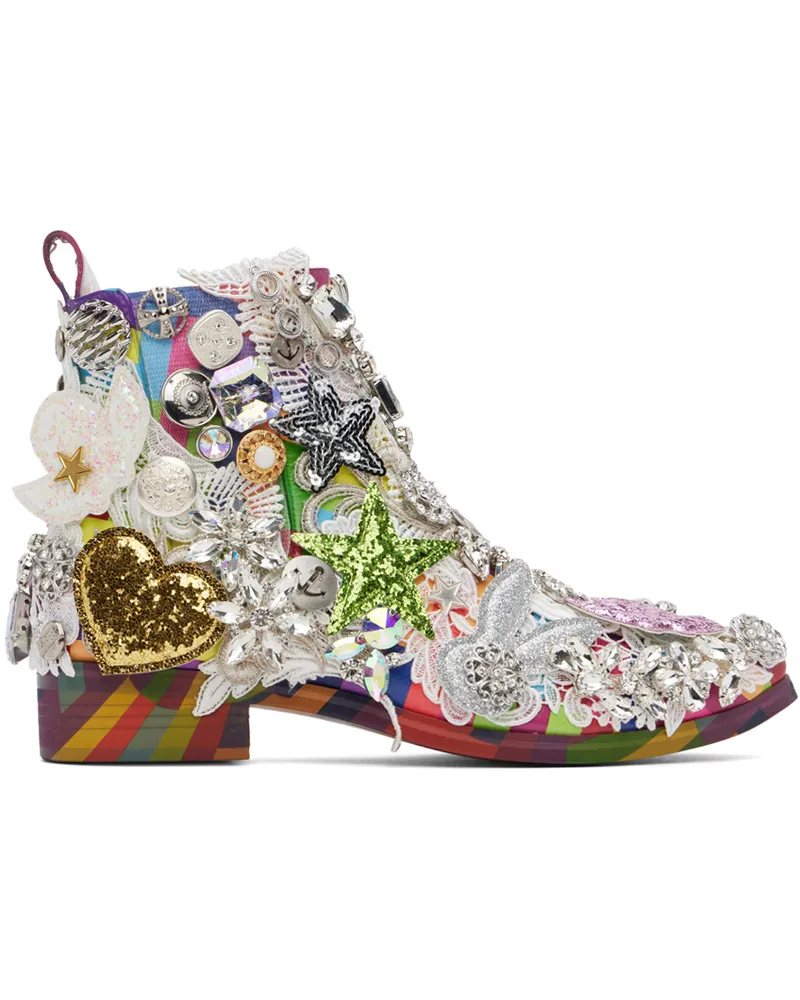 Comme des Garçons Multicolor Kids Love Gaite Edition Gore Chelsea Boots 1