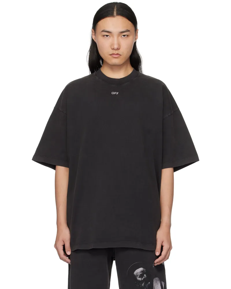 OFF-WHITE Black BW S.Matthew Over T-shirt Black