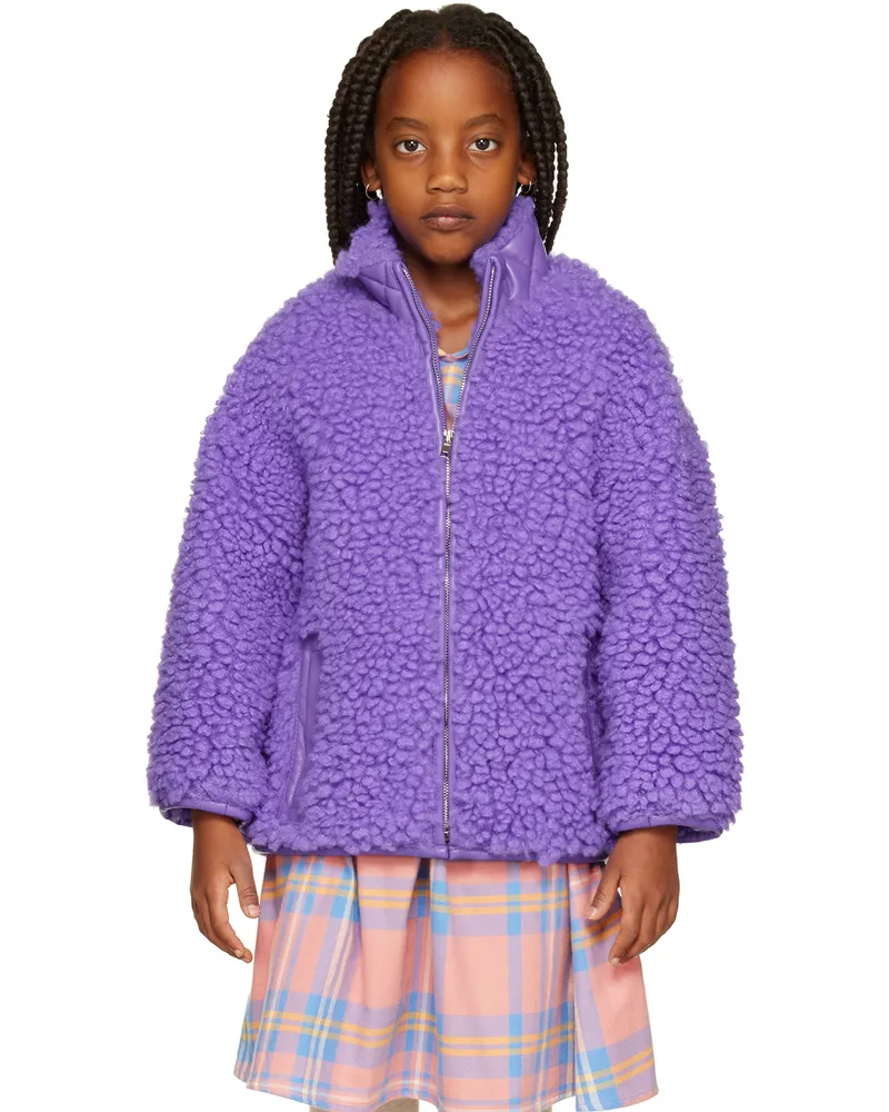 STAND Kids Purple Azalea Jacket Neon