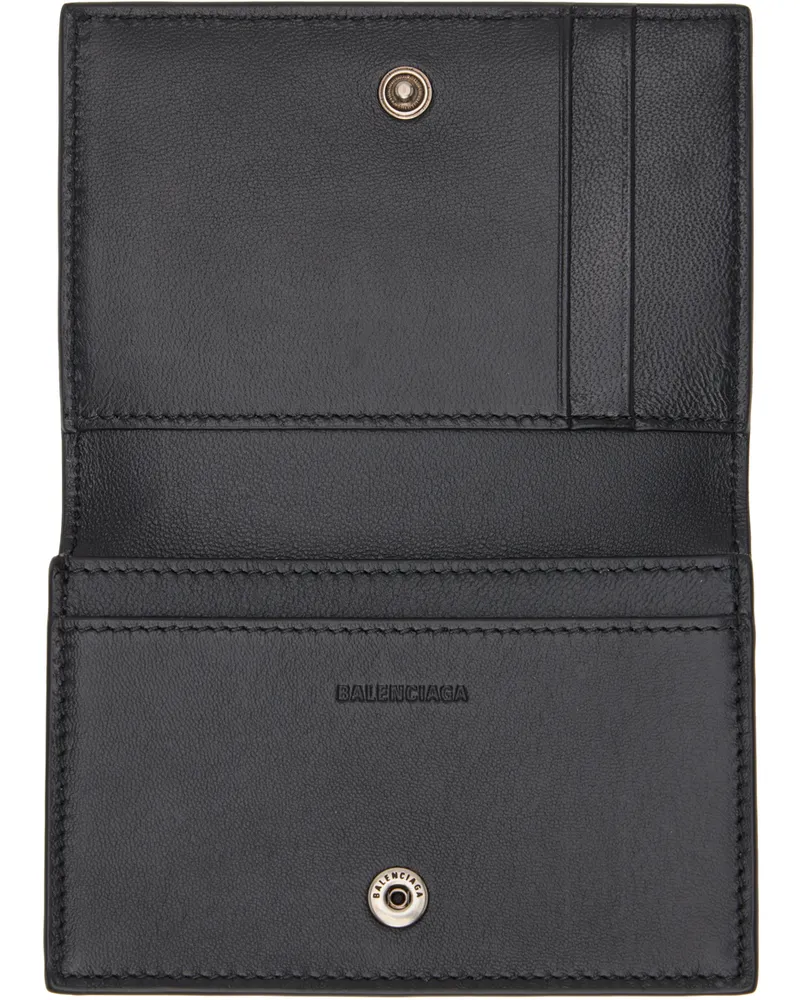 Balenciaga Black Signature Monogram Wallet bei MyBestBrands shoppen