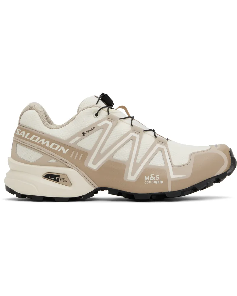 Salomon Beige & Off-White Speedcross 3 GORE-TEX Sneakers Vanilla