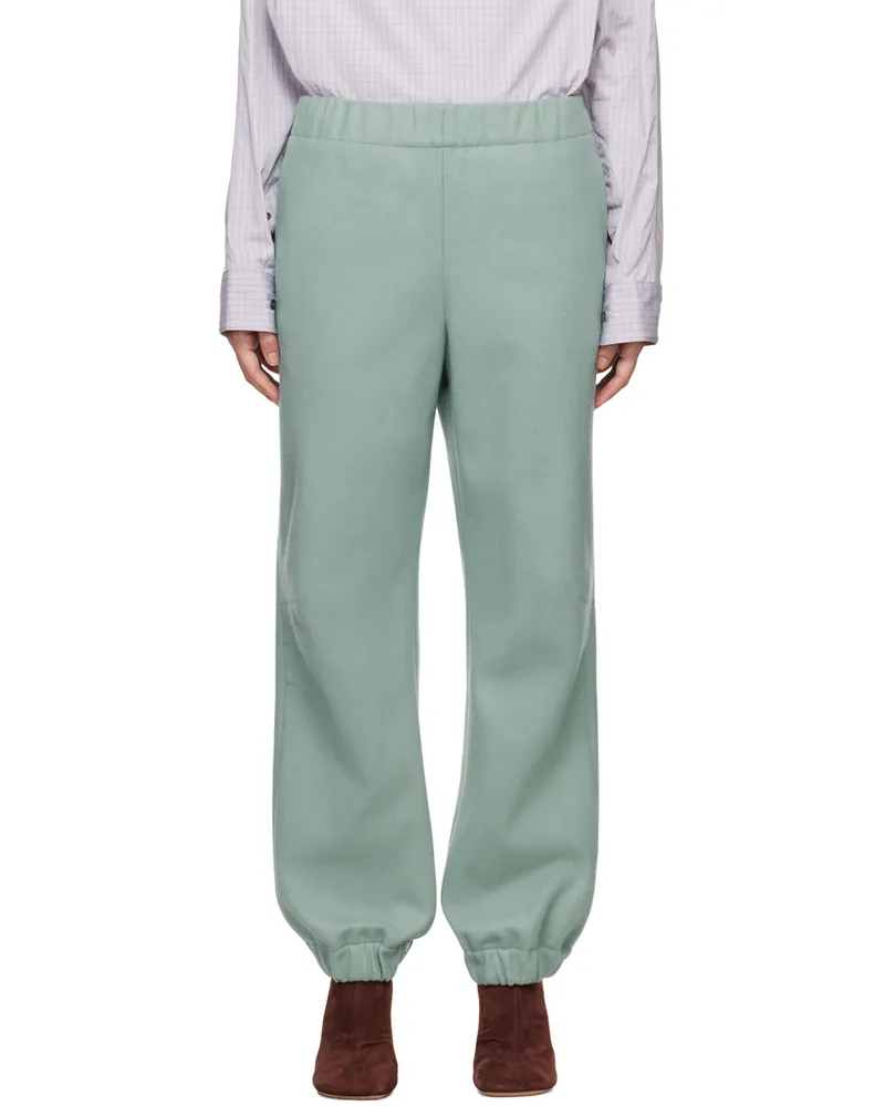 Dries van Noten Blue Wool Trousers 608