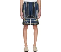 Blue & Navy Nautical Shorts