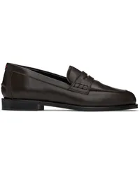 aeyde Brown Oscar Loafers Moka