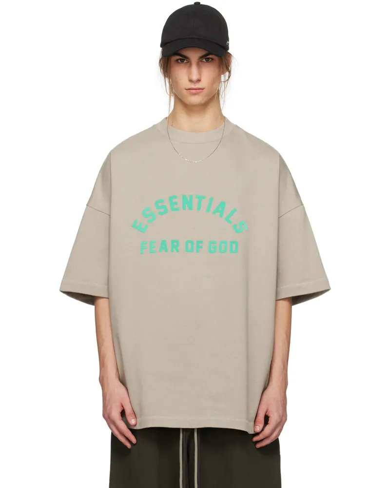Fear of God Gray Crewneck T-Shirt Seal