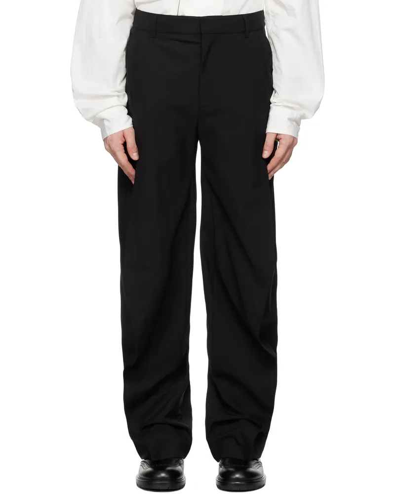 Y/PROJECT Black Banana Trousers Black