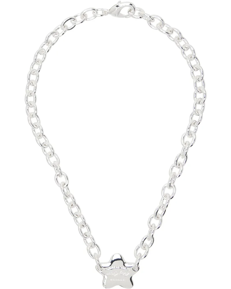 Sandy Liang Star Charm Necklace Silver