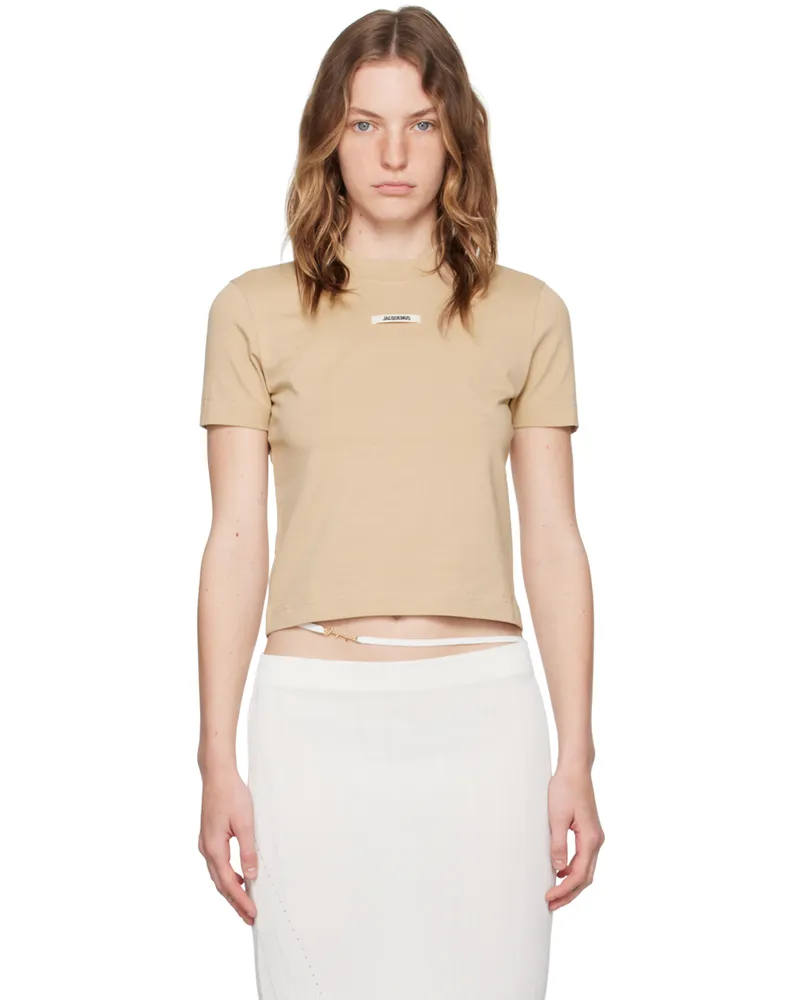 Jacquemus Beige La Casa 'Le t-shirt Gros Grain' T-Shirt 151