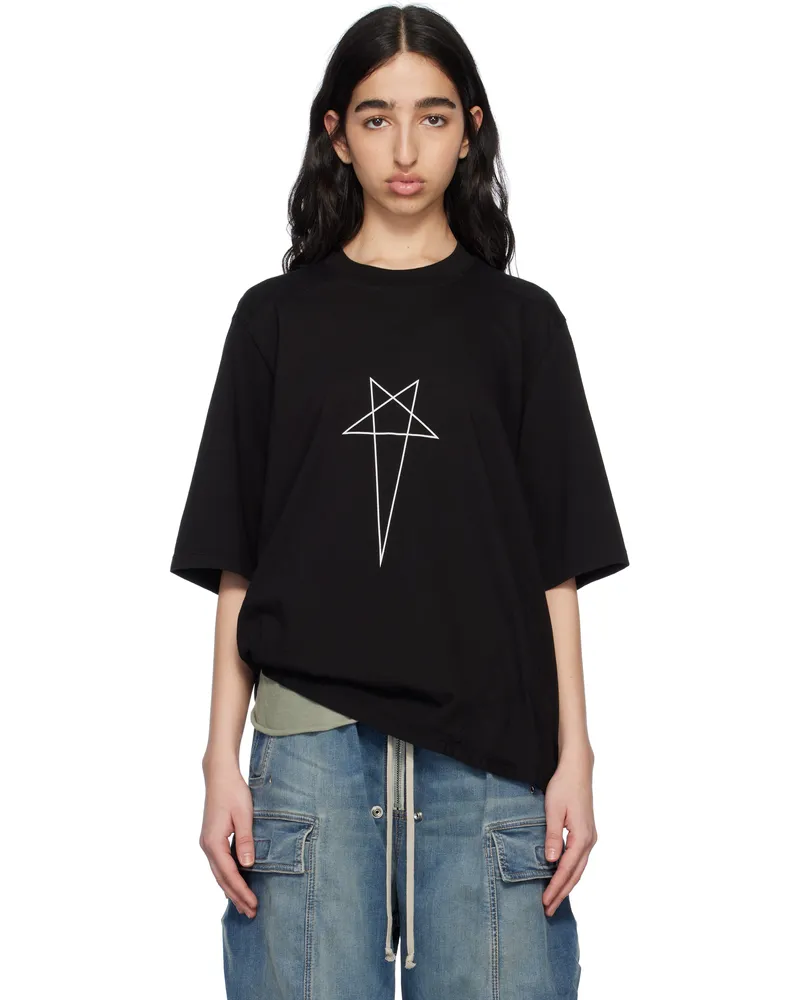 DRKSHDW by Rick Owens Black Hollywood Walrus T-shirt 0911
