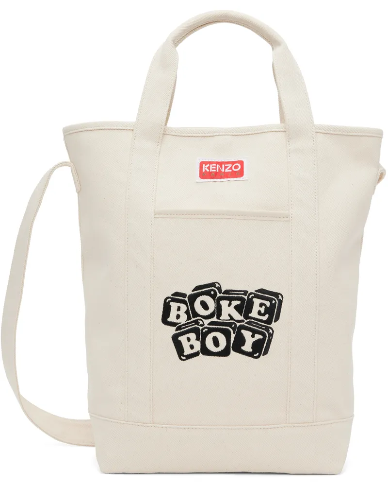 Kenzo Beige BOKE Boy Tote 03