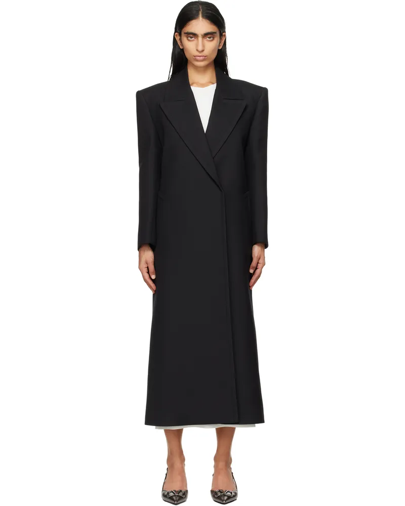 Valentino Garavani Black Compact Coat 0no