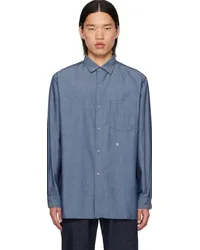 nanamica Indigo Spread Collar Shirt Id