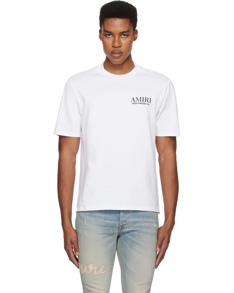Amiri White Bones Stacked T-shirt White