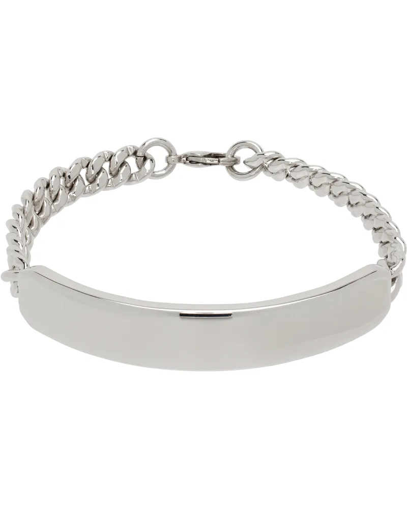 A.P.C. Silver Darwin Curb Chain Bracelet Rab